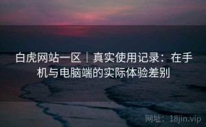白虎网站一区｜真实使用记录：在手机与电脑端的实际体验差别
