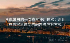 白虎嫩白的一次真实使用体验：新用户最容易遇到的问题与应对方式