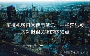 蜜桃视频日常使用笔记：一些容易被忽视但很关键的体验点