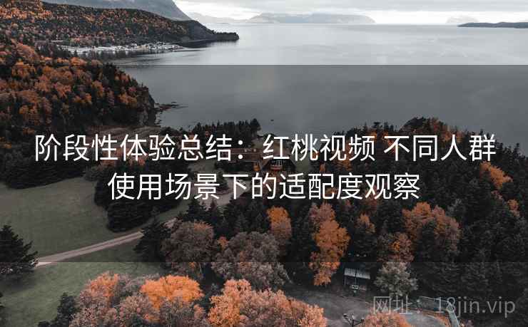 阶段性体验总结:红桃视频 不同人群使用场景下的适配度观察 阶段性体验总结:红桃视频 不同人群使用场景下的适配度观察