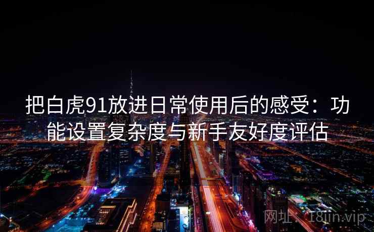 把白虎91放进日常使用后的感受：功能设置复杂度与新手友好度评估