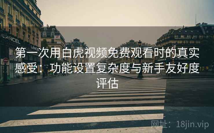 第一次用白虎视频免费观看时的真实感受：功能设置复杂度与新手友好度评估