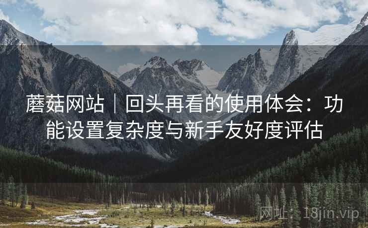 蘑菇网站|回头再看的使用体会:功能设置复杂度与新手友好度评估 蘑菇网站|回头再看的使用体会:功能设置复杂度与新手友好度评估